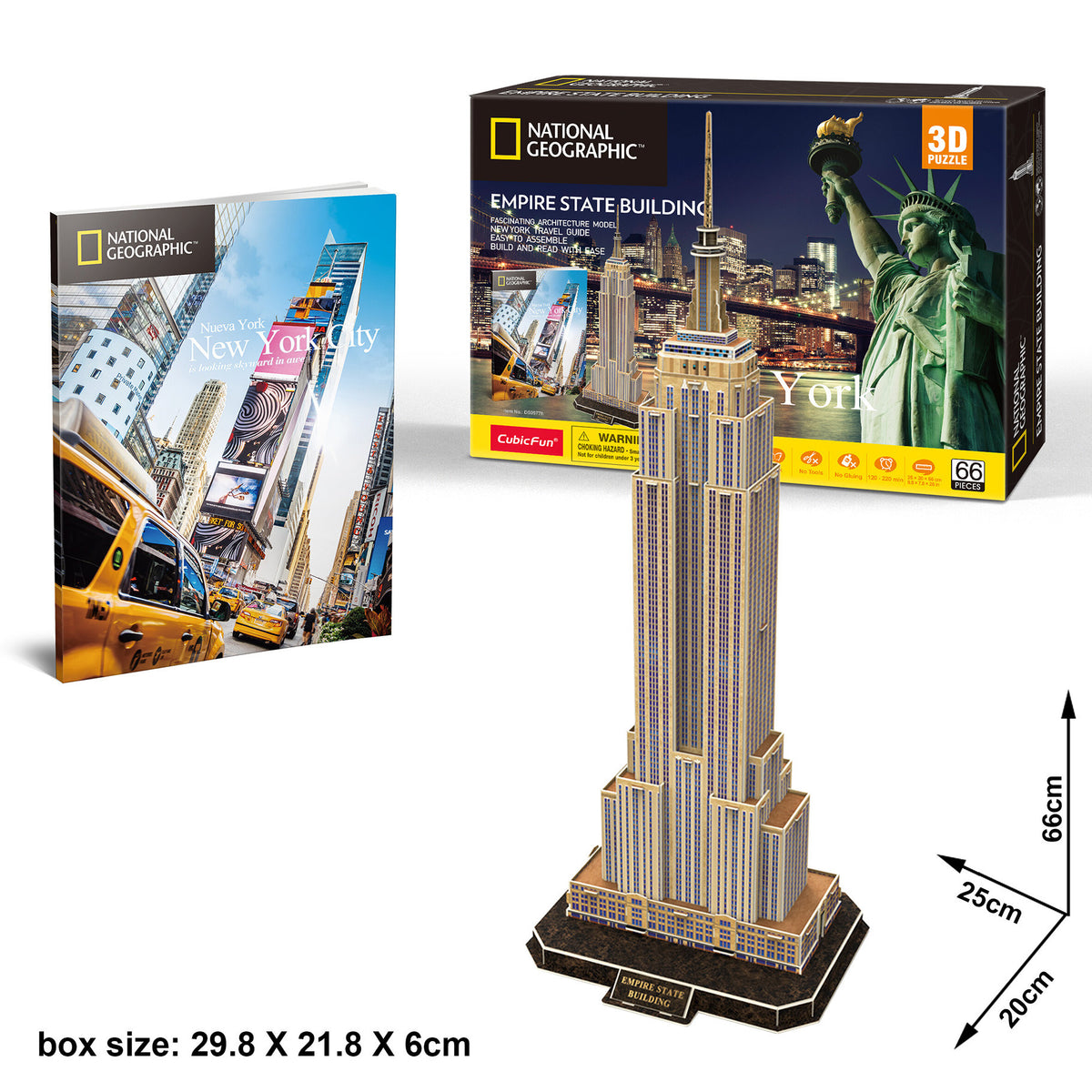 CubicFun Empire State Building 3D Puzzle CFDS0977 – built model view 4