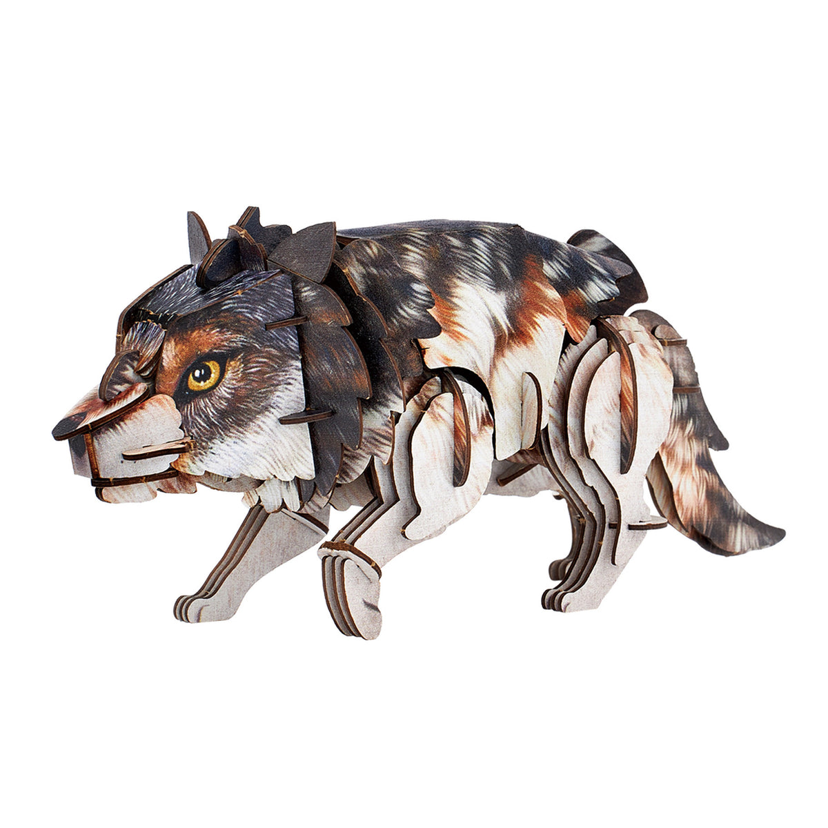 CubicFun Grey Wolf 3D Puzzle CFDS1073 – built model view 2