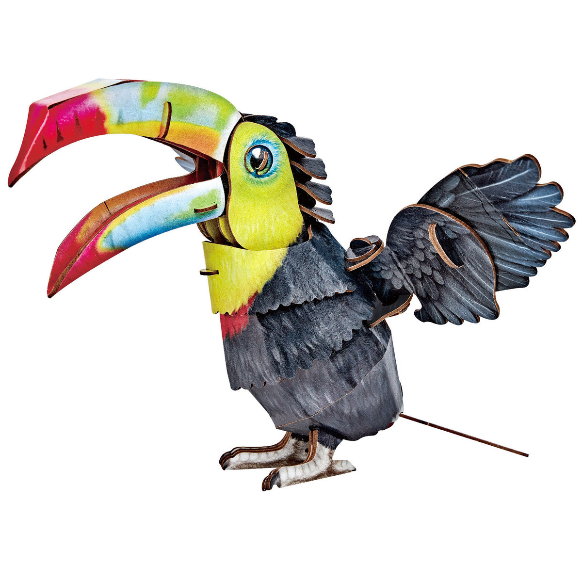 CubicFun Keel-Billed Toucan 3D Puzzle CFDS1187 – built model view 2