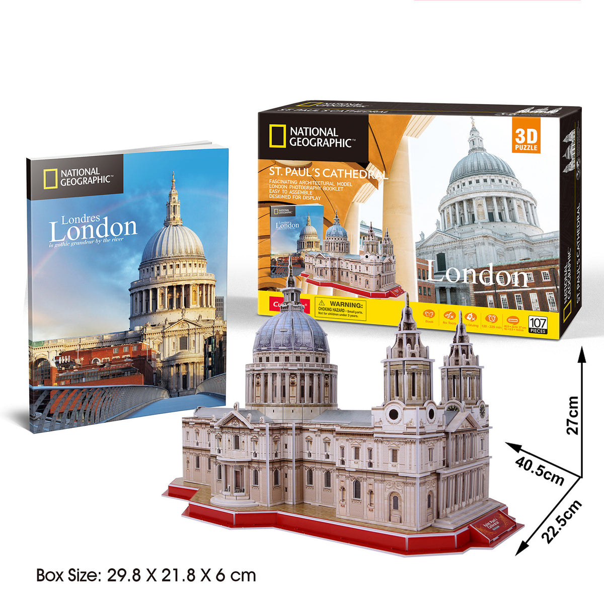 CubicFun St. Paul's Cathedral 3D Puzzle CFDS0991 – built model view 4