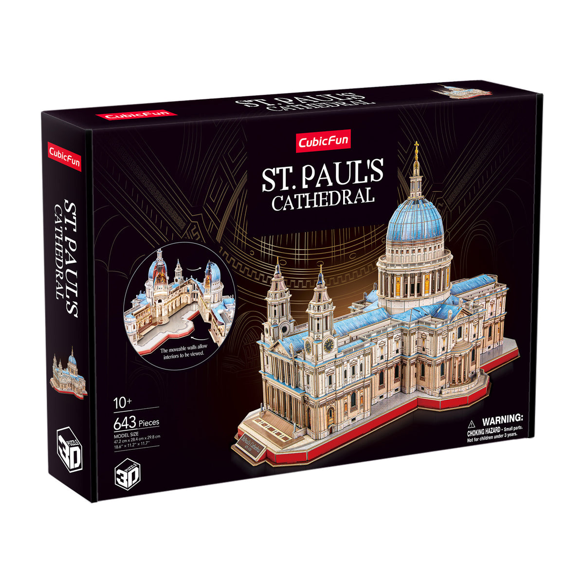 CubicFun St. Paul's Cathedral 3D Puzzle CFMC270 – built model view 3