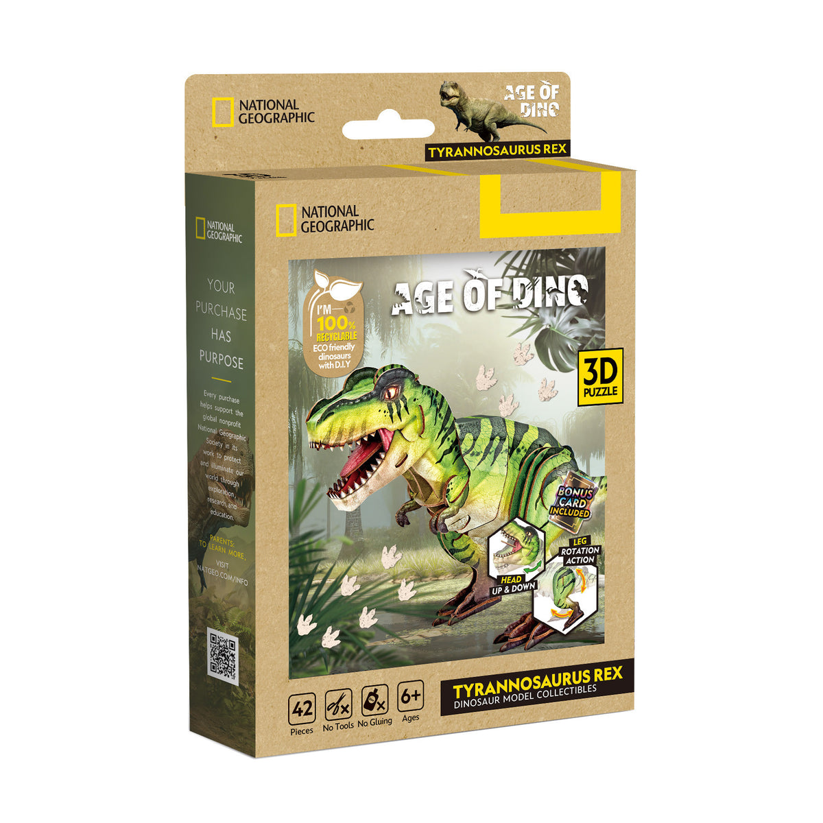 CubicFun Tyrannosaurus Rex 3D Puzzle CFDS1195 – built model view 3