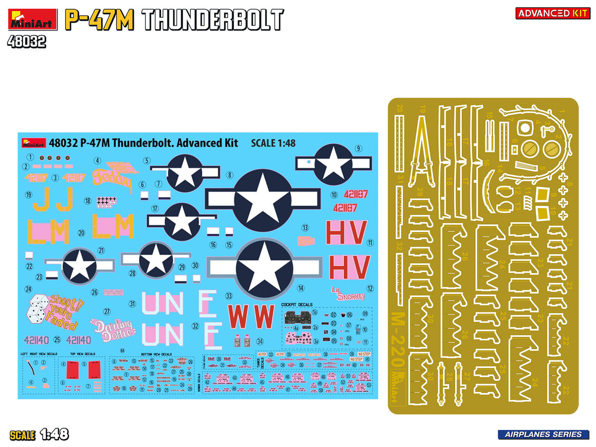 MiniArt 1/48 Aircraft - P-47M Thunderbolt, Advanced Kit - 48032