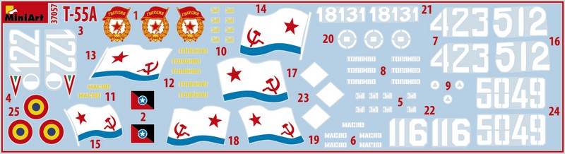 MiniArt 1/35 Military - T-55A Soviet Medium Tank Mod. 1965 - 37057