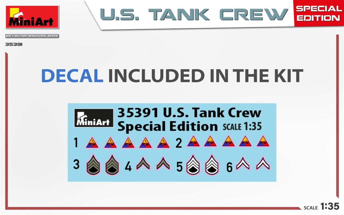 MiniArt 1/35 Military - US Tank Crew, (Special Edit) - 35391