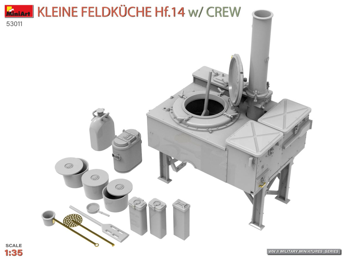 MiniArt 1/35 Military - Kleine Feldkuche HF.14 w/ Crew - 53011