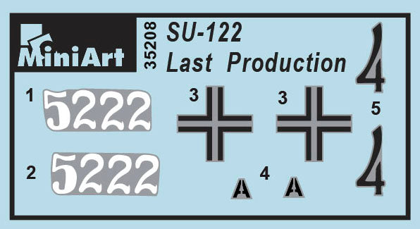 MiniArt 1/35 Military - SU-122 (Last Production) with Interior - 35208