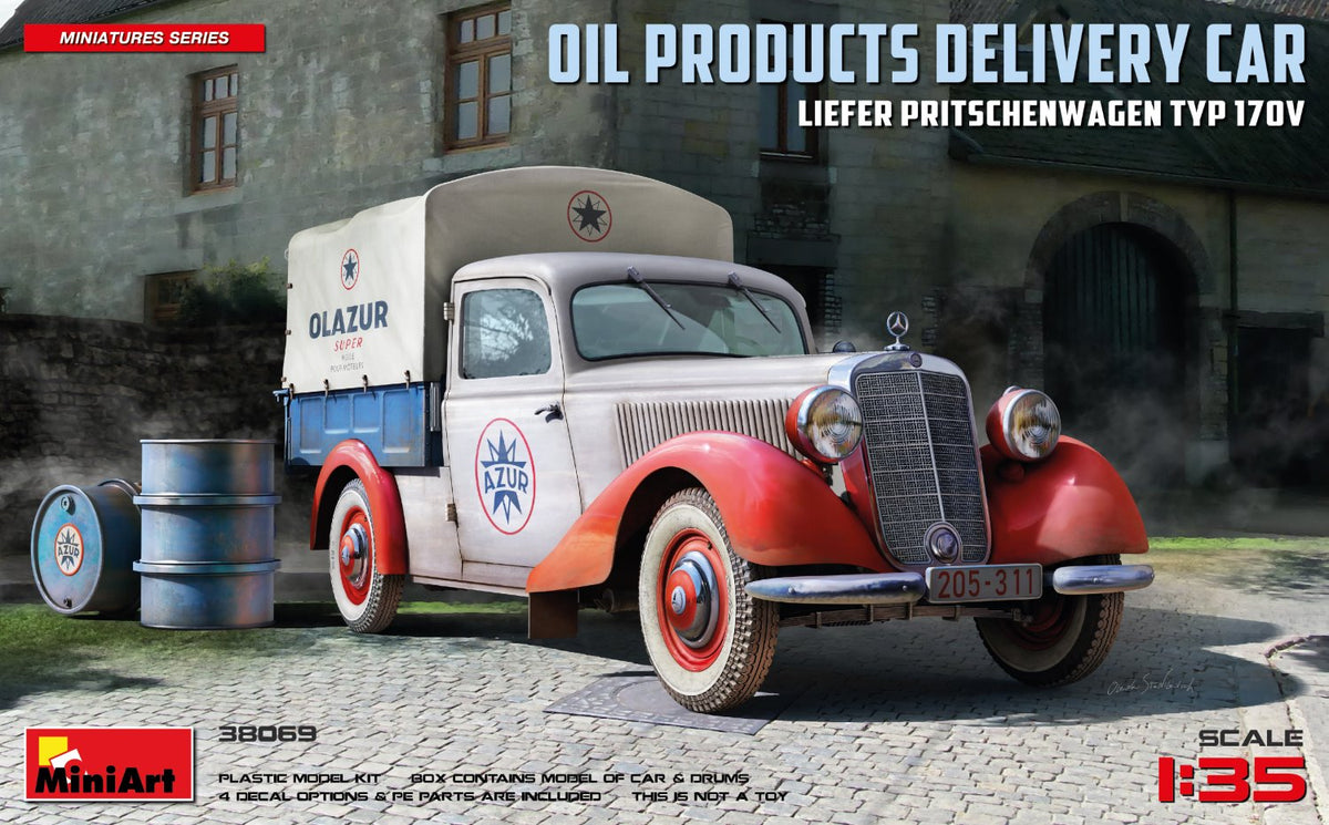 MiniArt Liefer Typ170V Pritschenwagen, Oil Delivery - 38069 box art