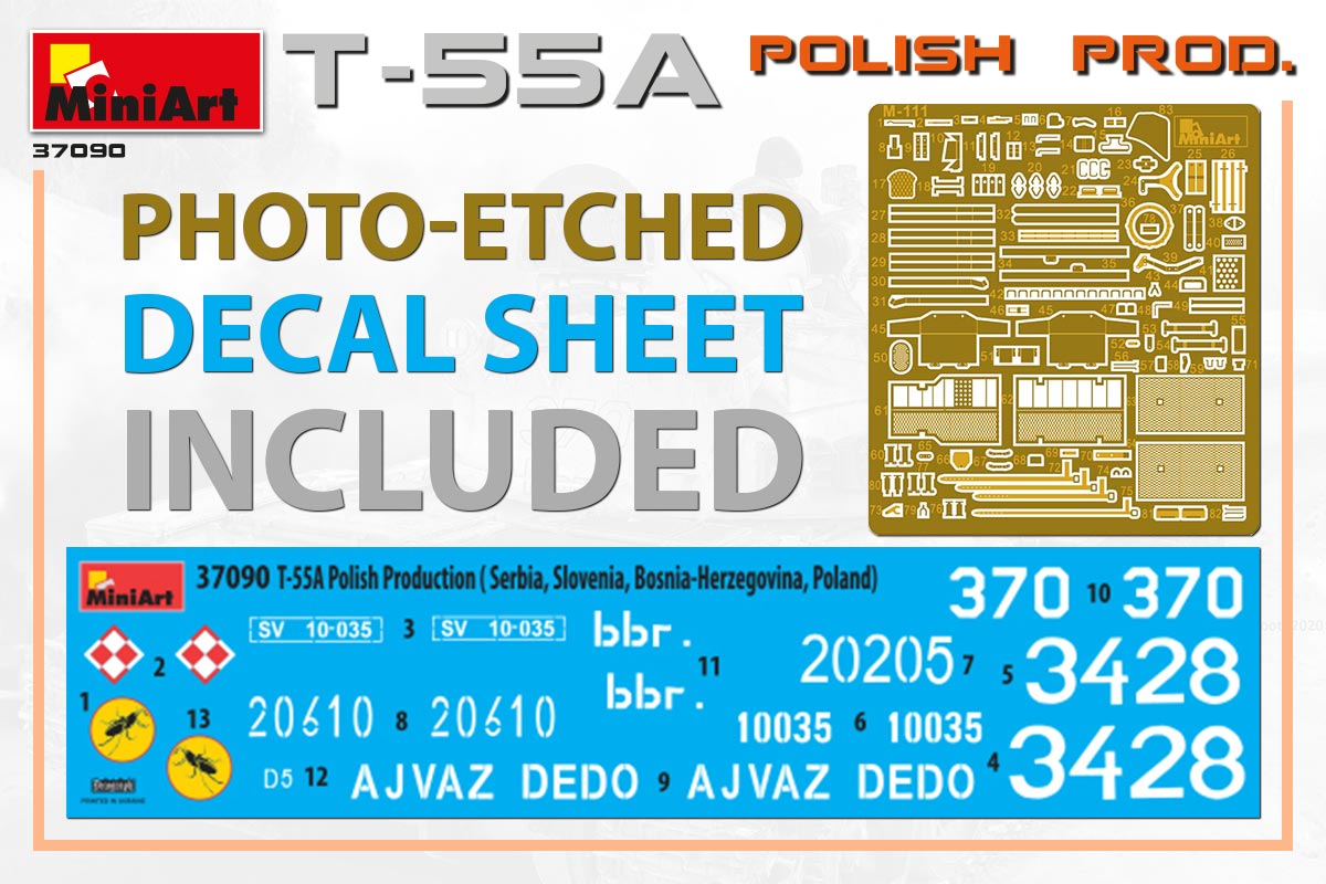 MiniArt 1/35 Military - T-55A Polish Production - 37090