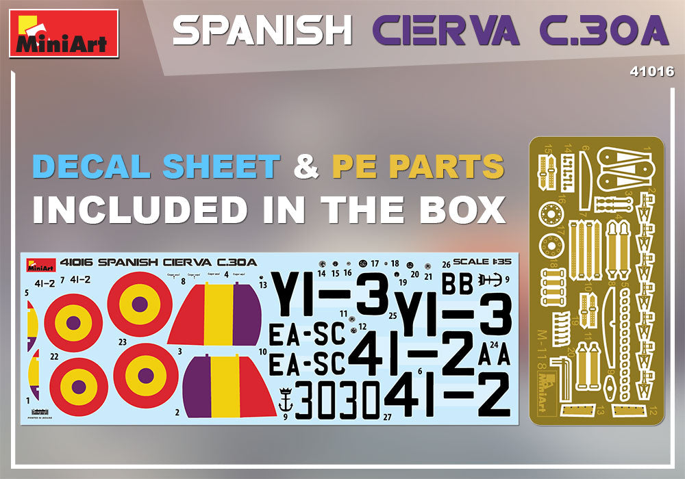 MiniArt 1/35 Military - Spanish Cierva C.30A - 41016