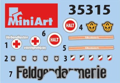 MiniArt 1/35 Military - German Feldgendarmerie (Spec Edt) - 35315