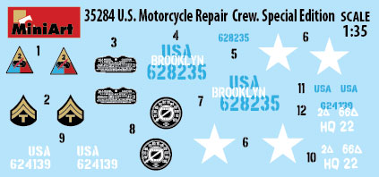 MiniArt 1/35 Military - US Motorcycle Repair Crew (Spec Edt) - 35284