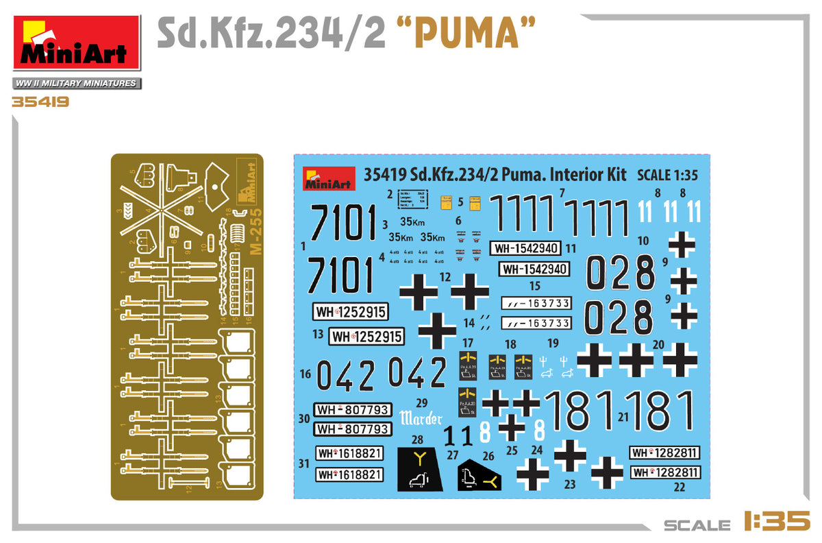 MiniArt 1/35 Military - Sd.Kfz.234/2 Puma - 35419