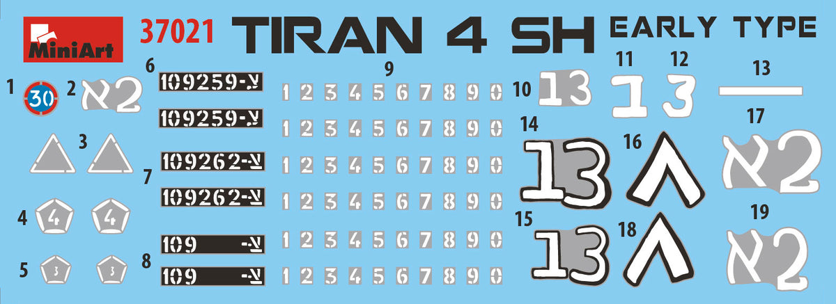 MiniArt 1/35 Military - Tiran 4 Sh Early Type. Interior Kit - 37021