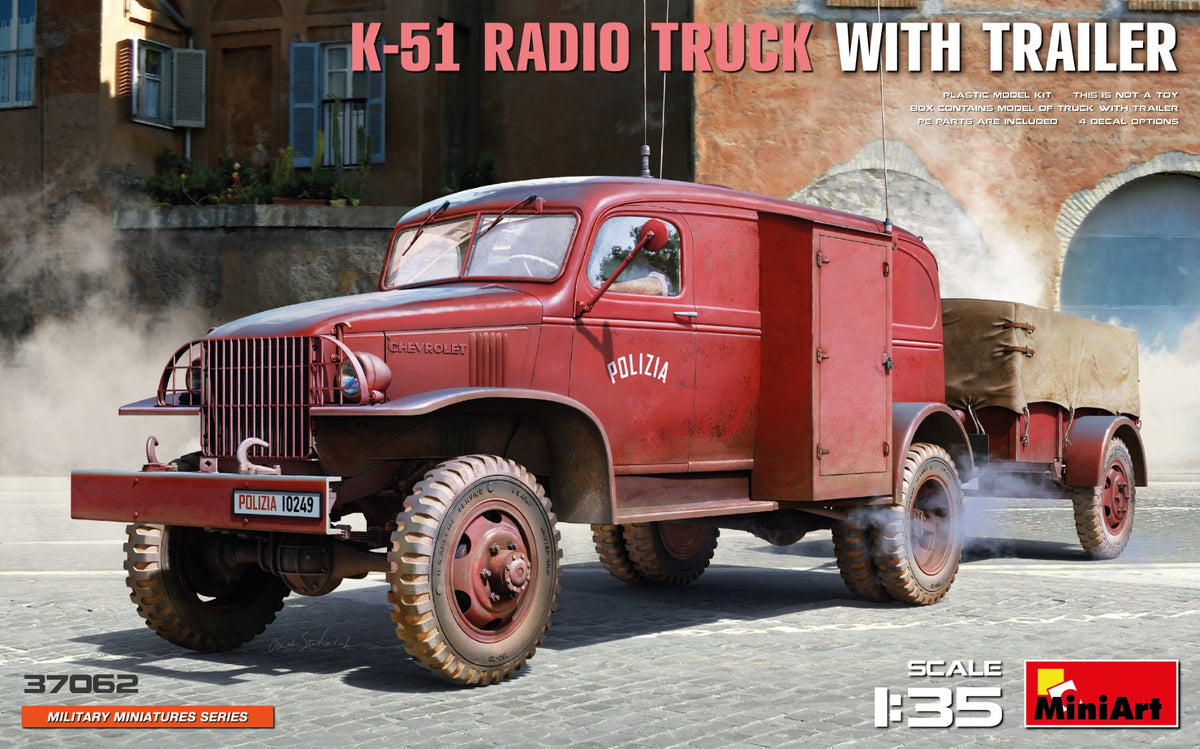 MiniArt K-51 Radio Truck w/ Trailer - 37062 box art