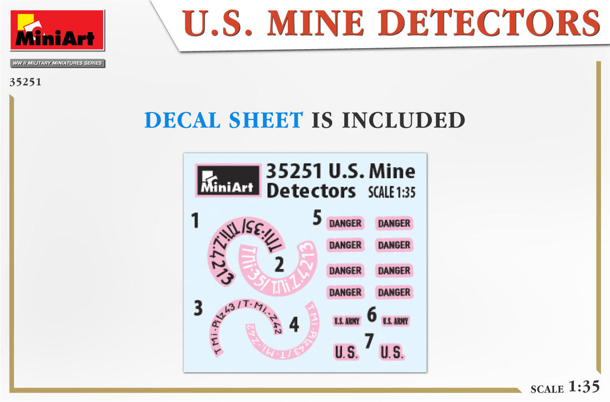 MiniArt 1/35 Military - US Mine Detectors - 35251