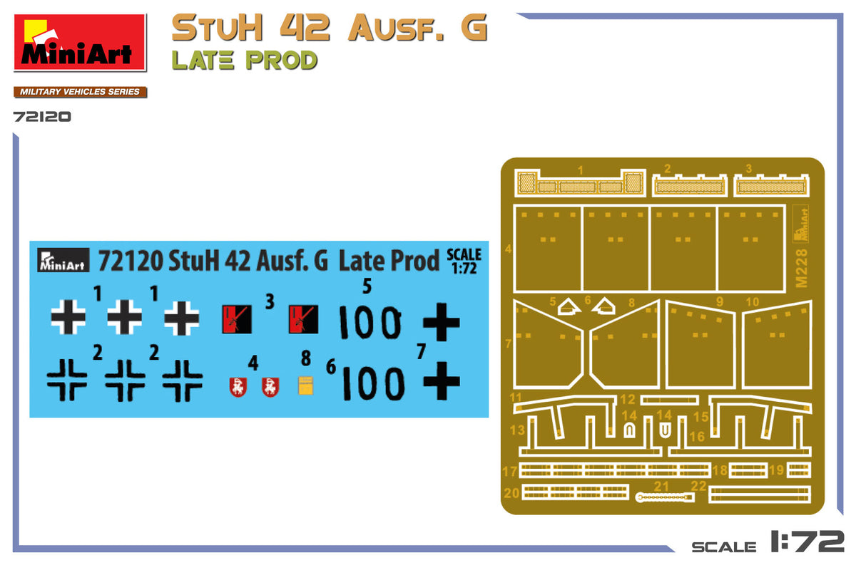 MiniArt 1/72 Military - StuH 42 Ausf. G Late Prod - 72120