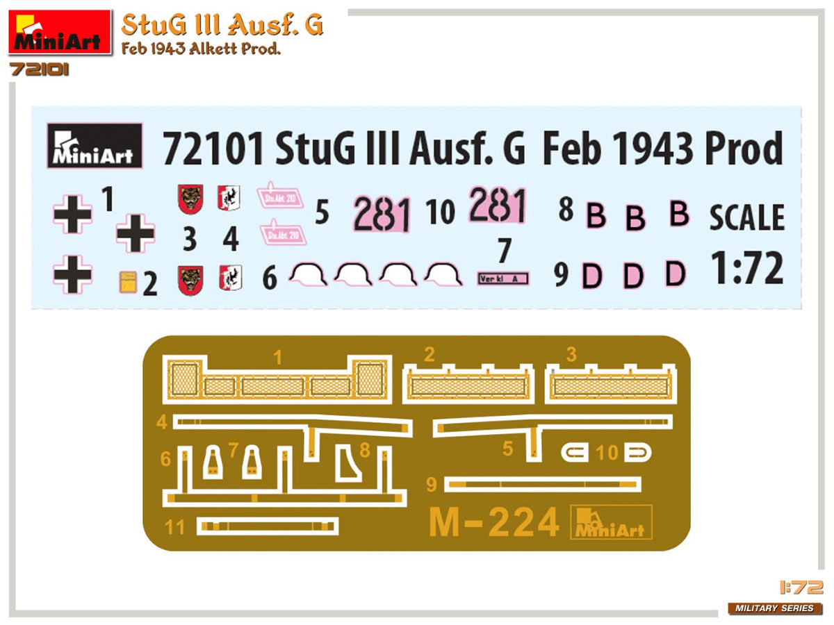 MiniArt 1/72 Military - StuG III Ausf G Feb 1943 Prod - 72101