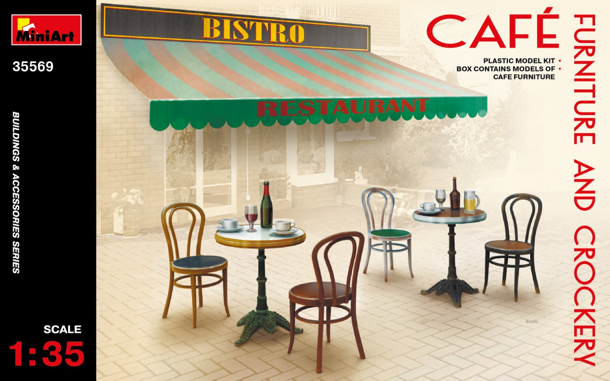 MiniArt Cafe Furniture and Crockery - 35569 box art