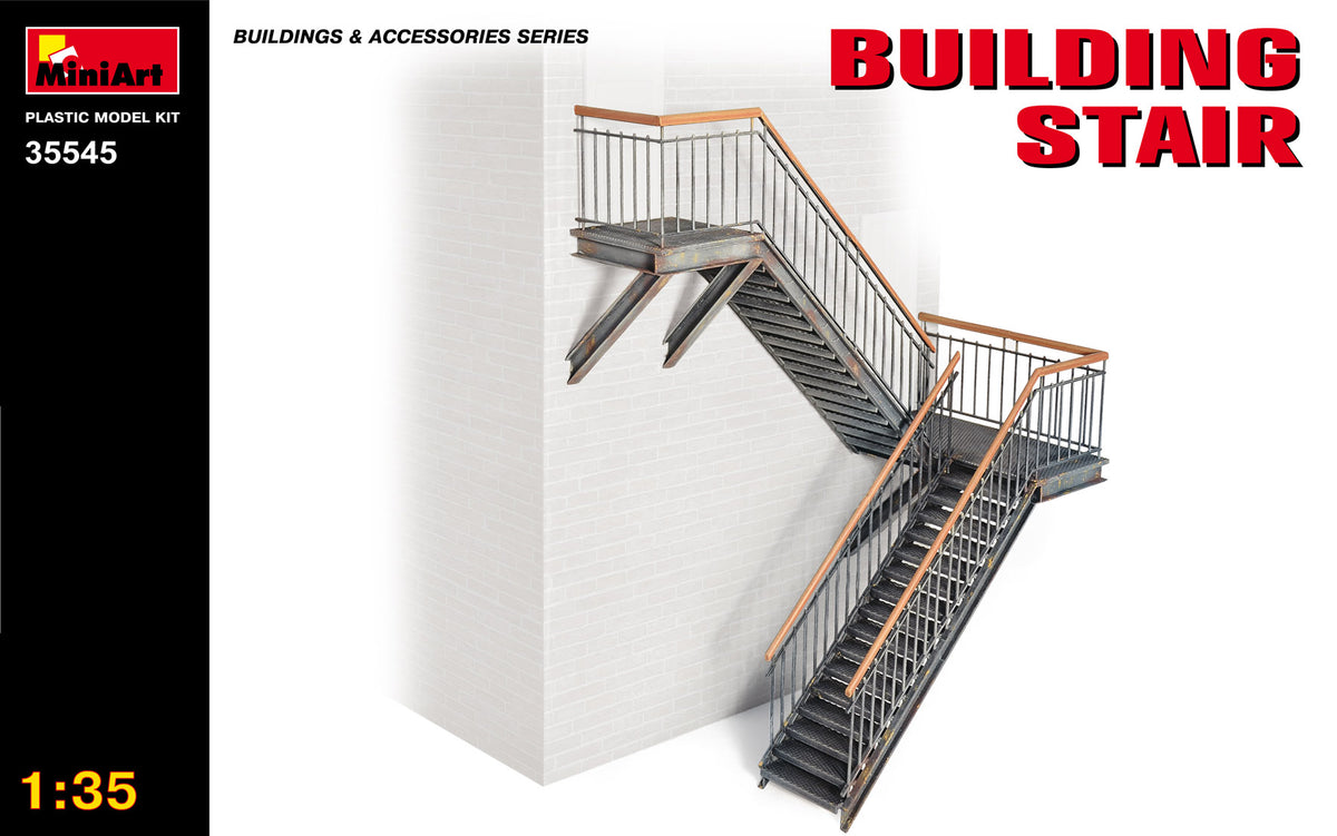 MiniArt Building Stairs - 35545 box art