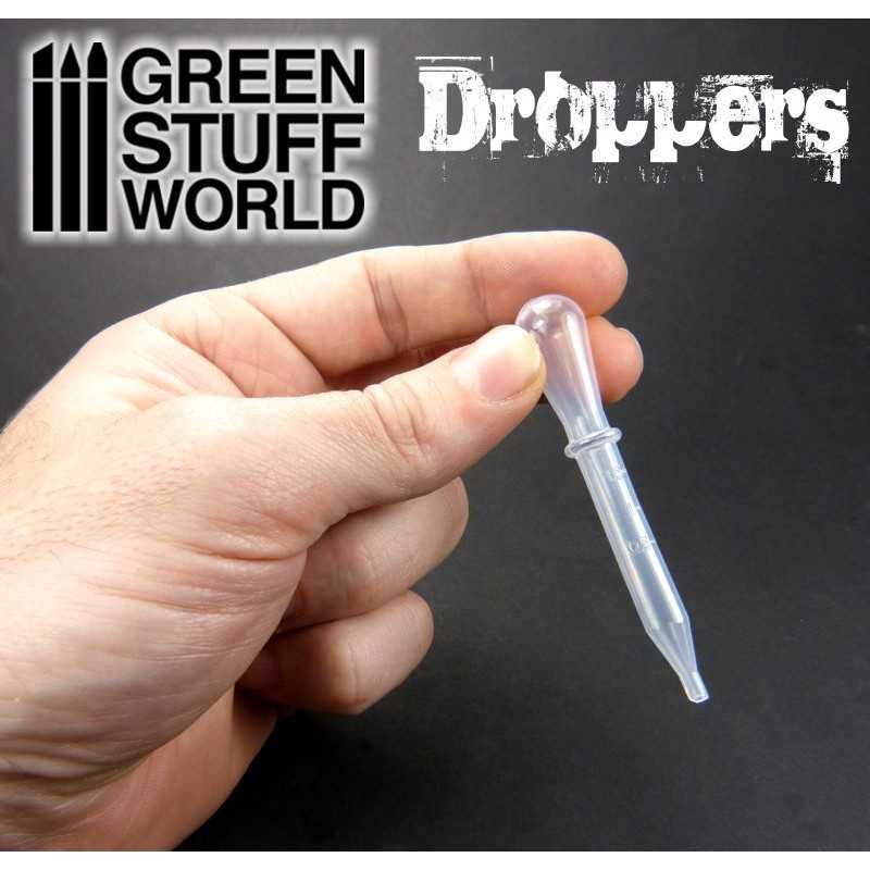 Green Stuff World - Small Plastic Droppers/Pipettes 1.5ml x50
