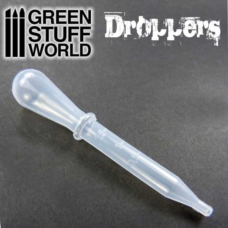 Green Stuff World - Small Plastic Droppers/Pipettes 1.5ml x50