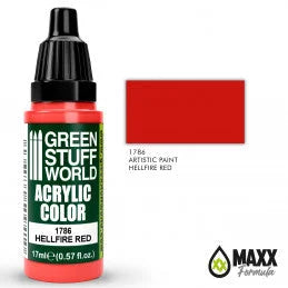 Green Stuff World - Acrylic Color 1786 Hellfire Red - Product Image