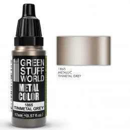 Green Stuff World - Metal Color 1865 Tinmetal Grey - Product Image