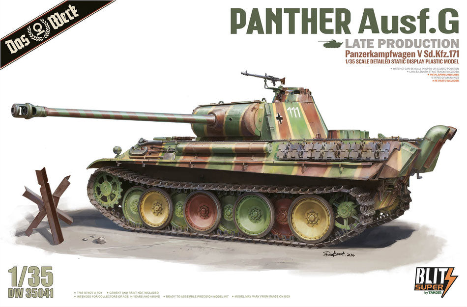 1/35 Das Werk - Panther Ausf G Panzerkampfwagen V Sd.Kfz.171 Late Production
