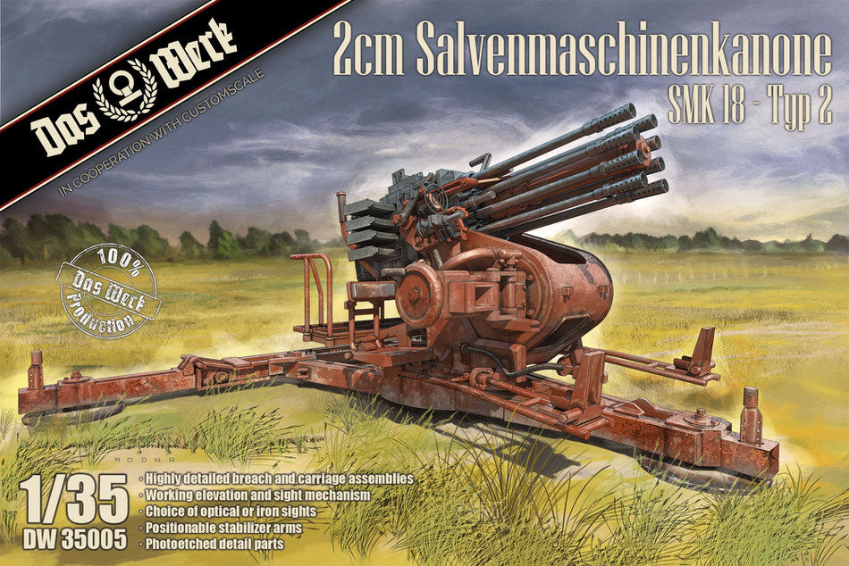 1/35 Das Werk - 2cm Salvenmaschinenkanone - SMK 18 Typ 2