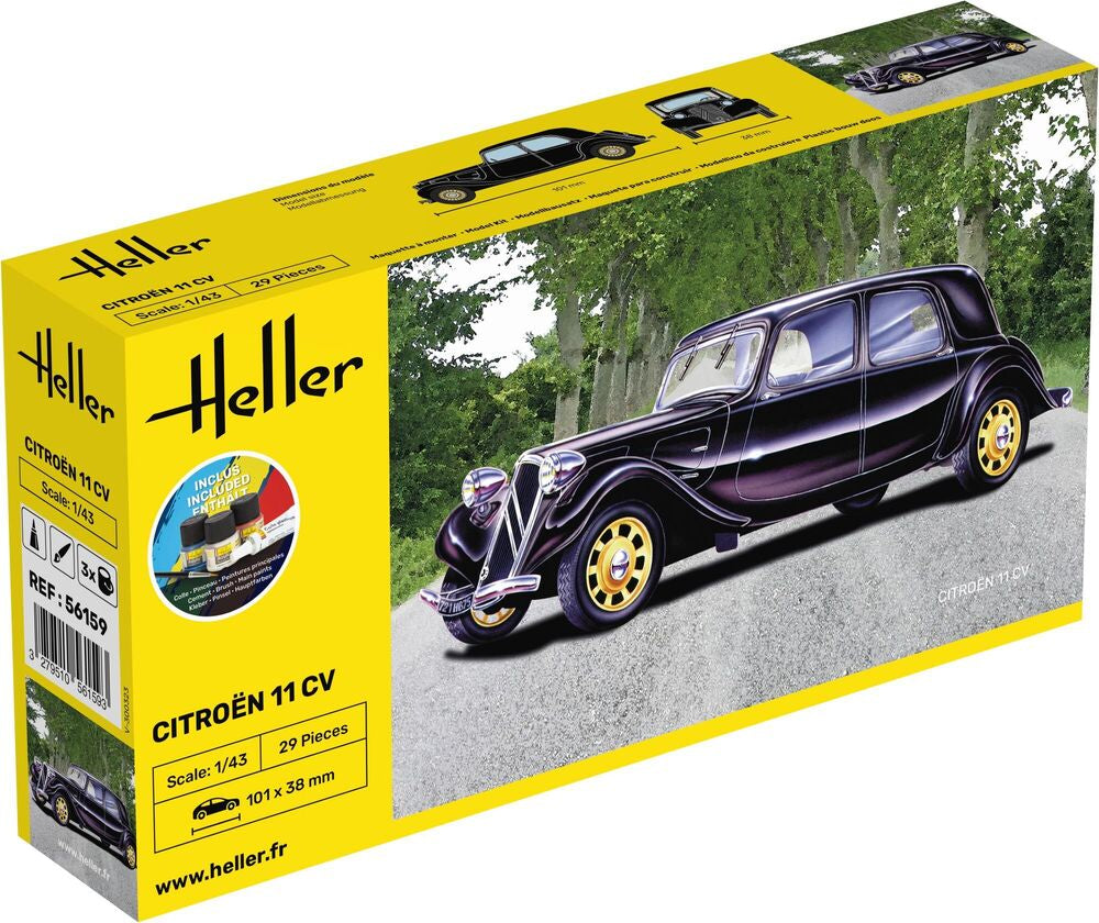 1/43 Heller - Citreon 11 CV Starter Set