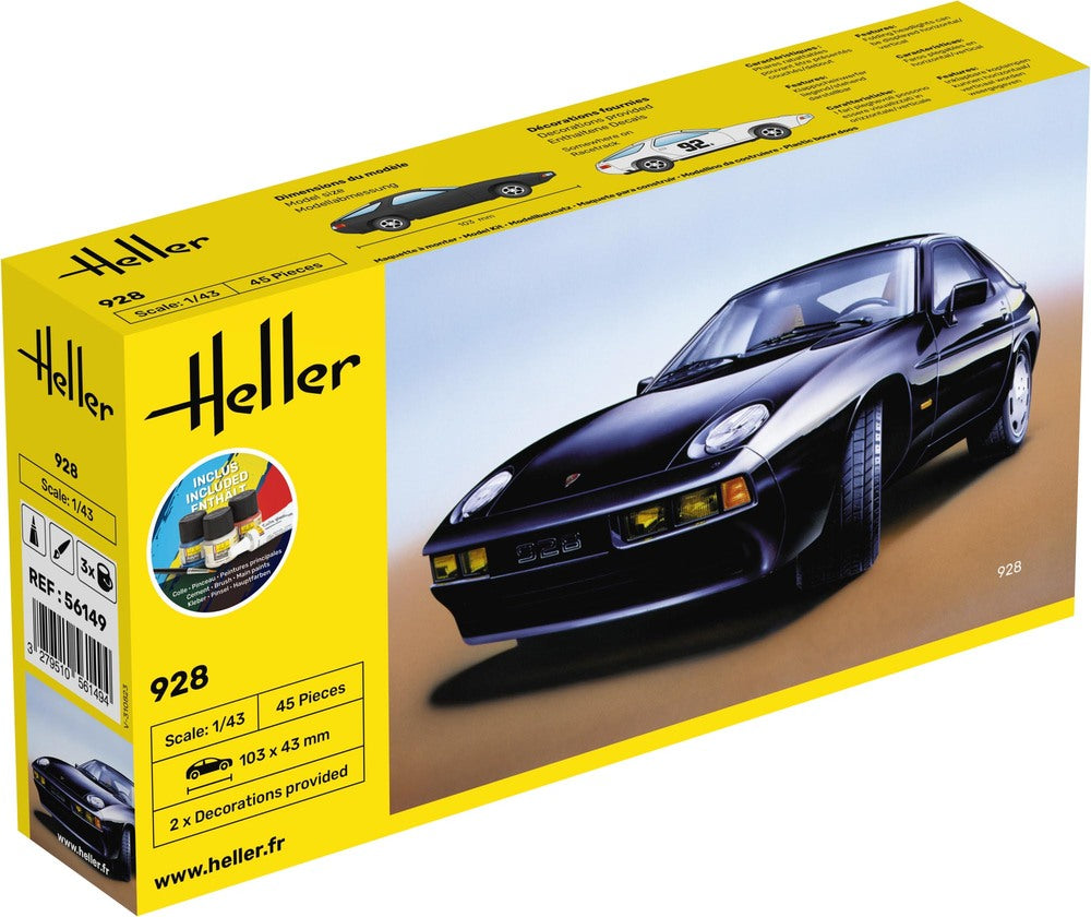 1/43 Heller - Porsche 928 Starter Set