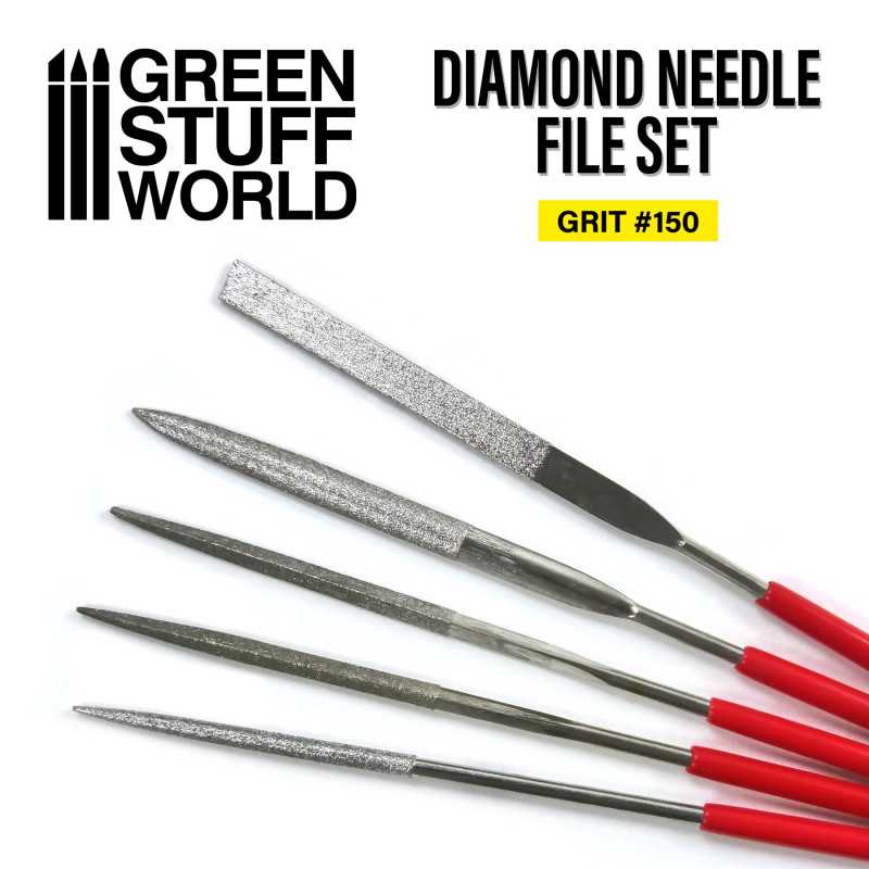 Green Stuff World - Diamond Needle Files Set (150 Grit)