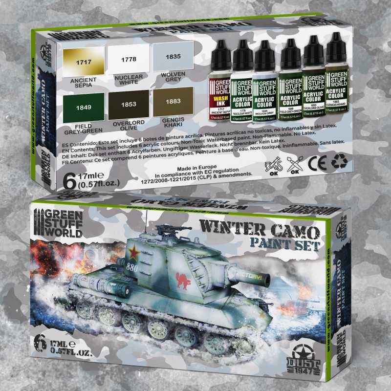 Green Stuff World - Winter Camo Paint Set
