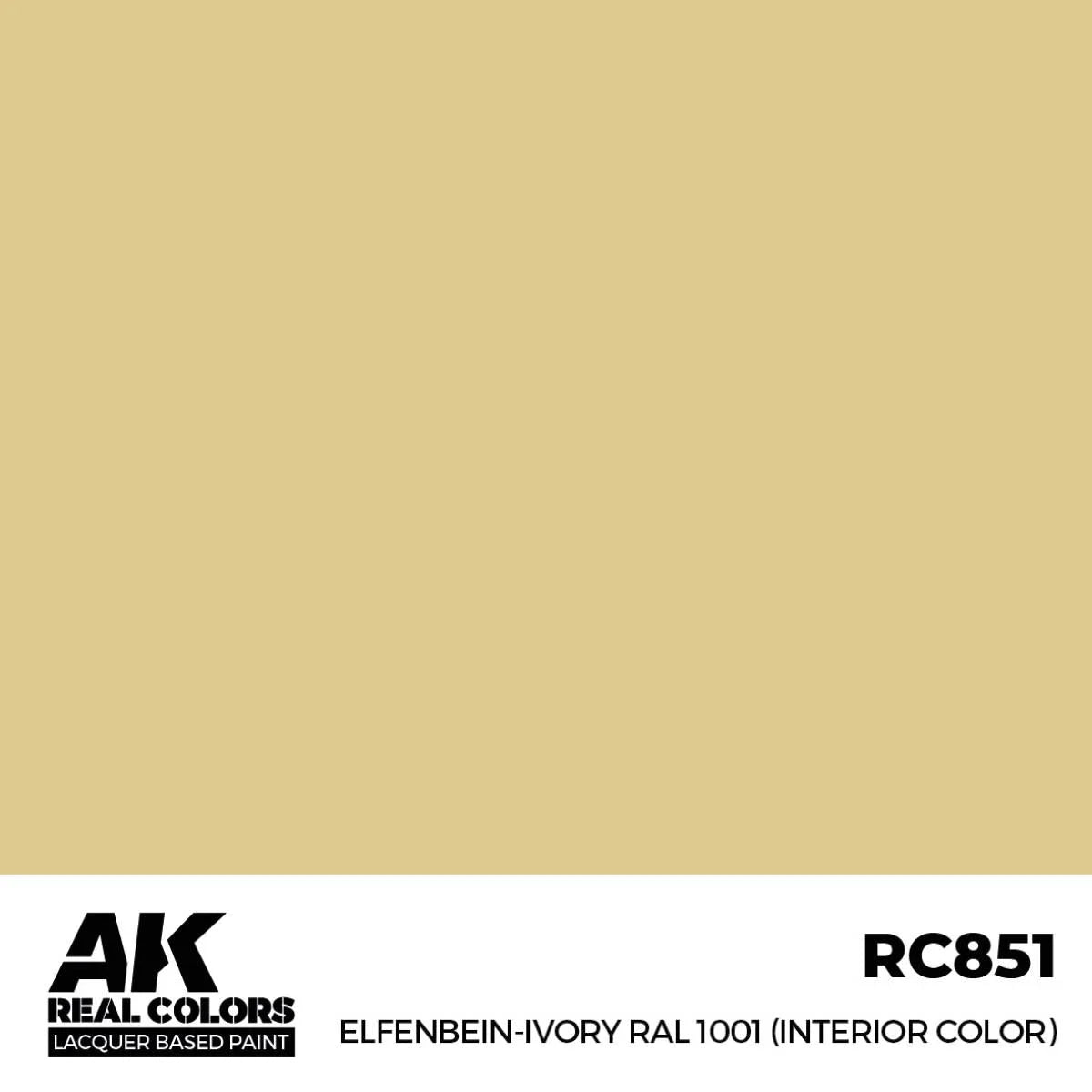 RC851 - AK Real Colors - Elfenbein-Ivory (Interior Color) RAL 1001 - Product Image