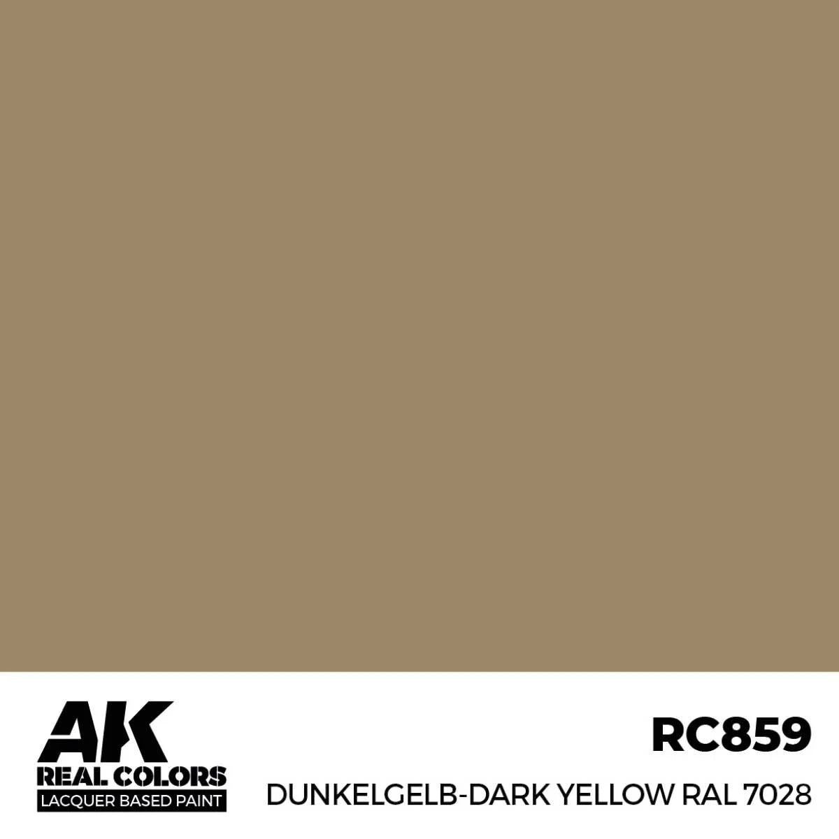 RC859 - AK Real Colors - Dunkelgelb-Dark Yellow RAL 7028 - Product Image