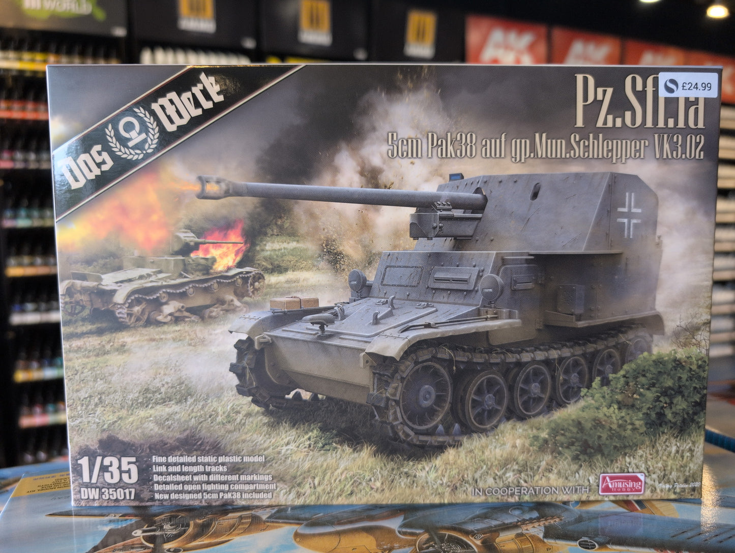 1/35 Das Werk - Pz.Sfl.Ia 5cm Pak38 auf.Mun.Schlepper VK3.02
