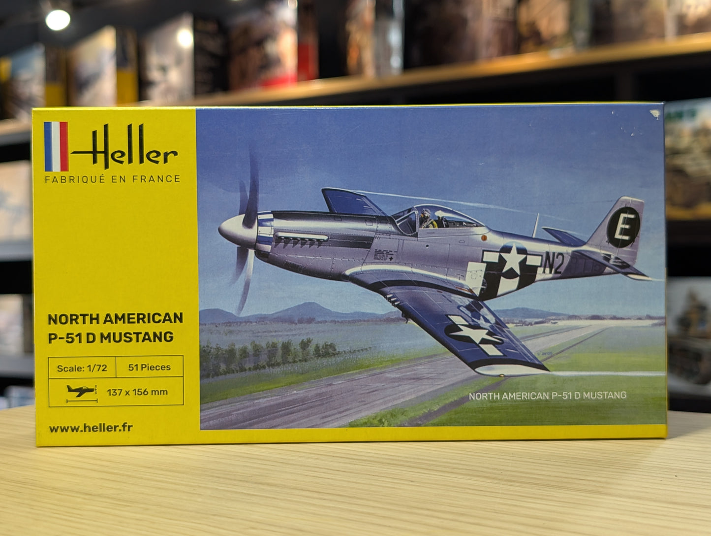 Heller 1/72 P-51 Mustang Military Aircraft Model Kit 80268