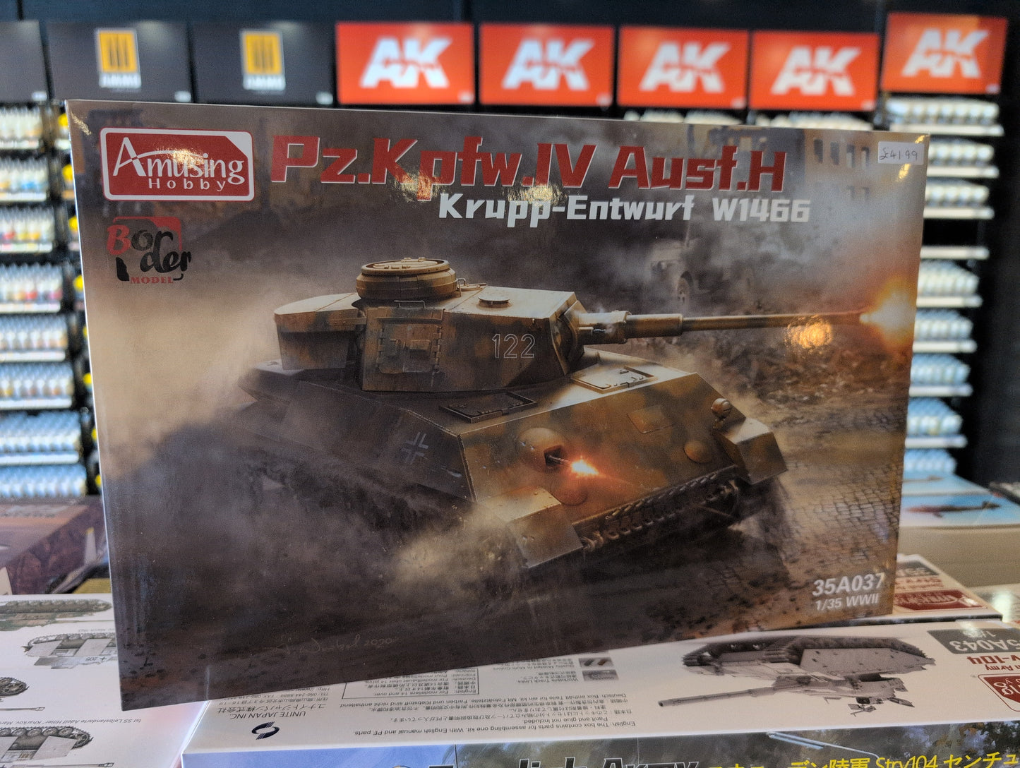 1/35 Amusing Hobby - Pz.Kpfw.IV Ausf.H Krupp-Entwurt W1466