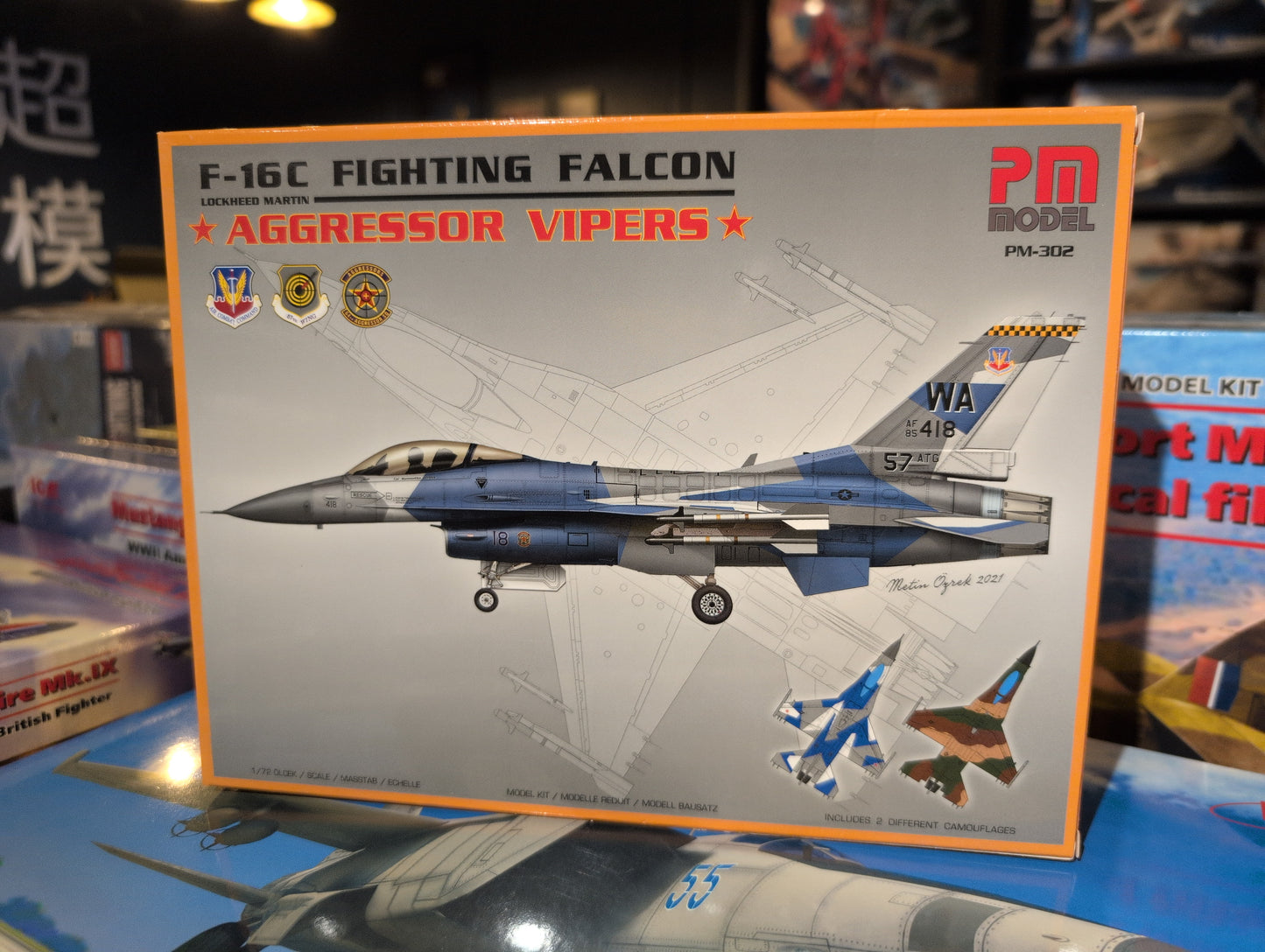 1/72 PM Model - F-16C Fighting Falcon "Aggressor Vipers" Fighter Aircraft