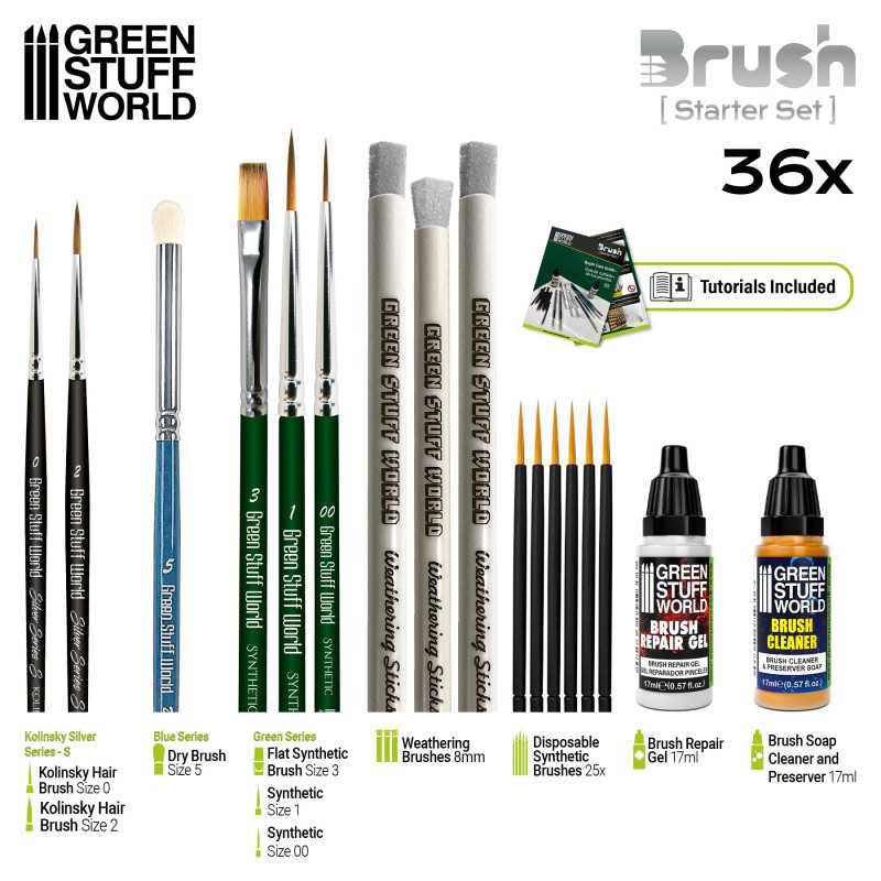 Green Stuff World - Starter Brush Set