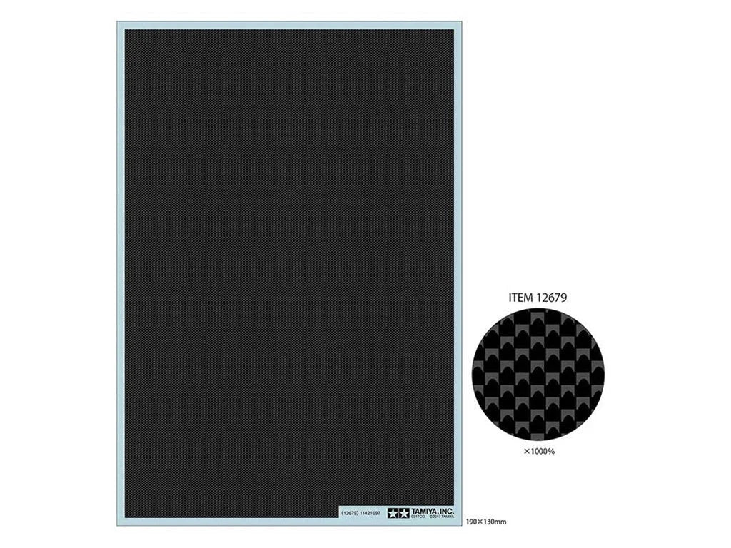 Tamiya 1/24 Cars - 1/24 Carbon Fibre Decal (Plain Weave/Fine) - 12679 - Product Image