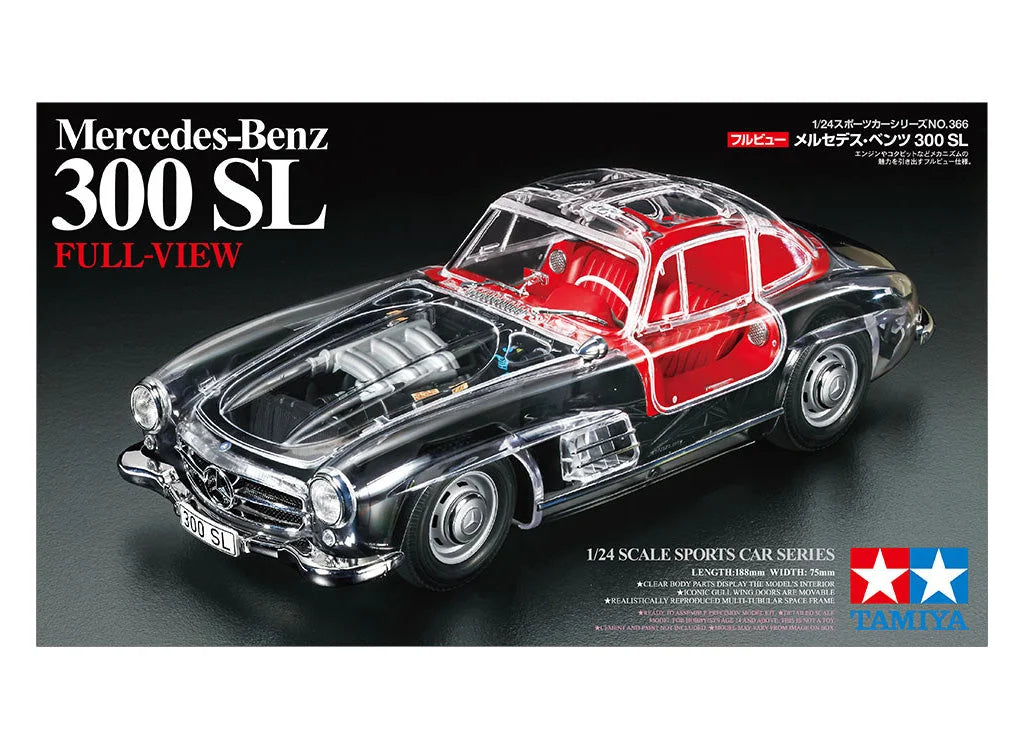Tamiya 1/24 Cars - 1/24 Full-View Mercedes-Benz 300 SL - 24366 - Product Image