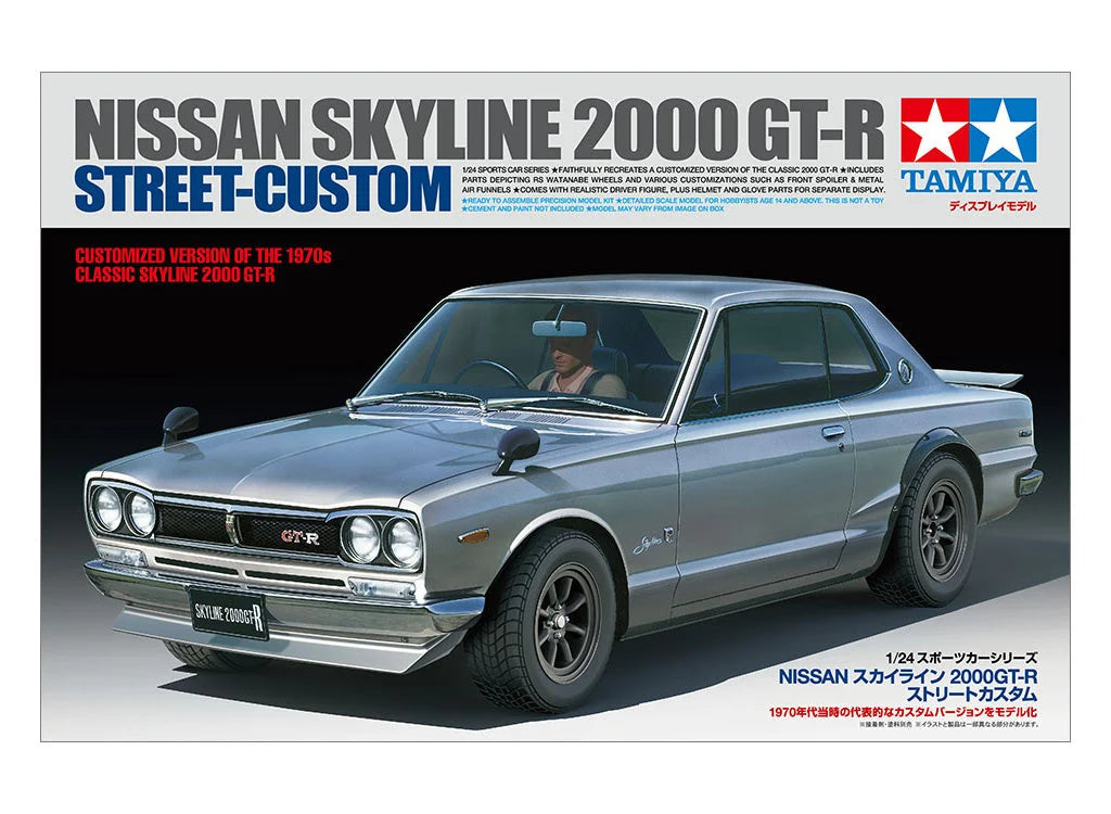 Tamiya 1/24 Cars - 1/24 Nissan Skyline 2000 GT-R Street-Custom - 24335 - Product Image