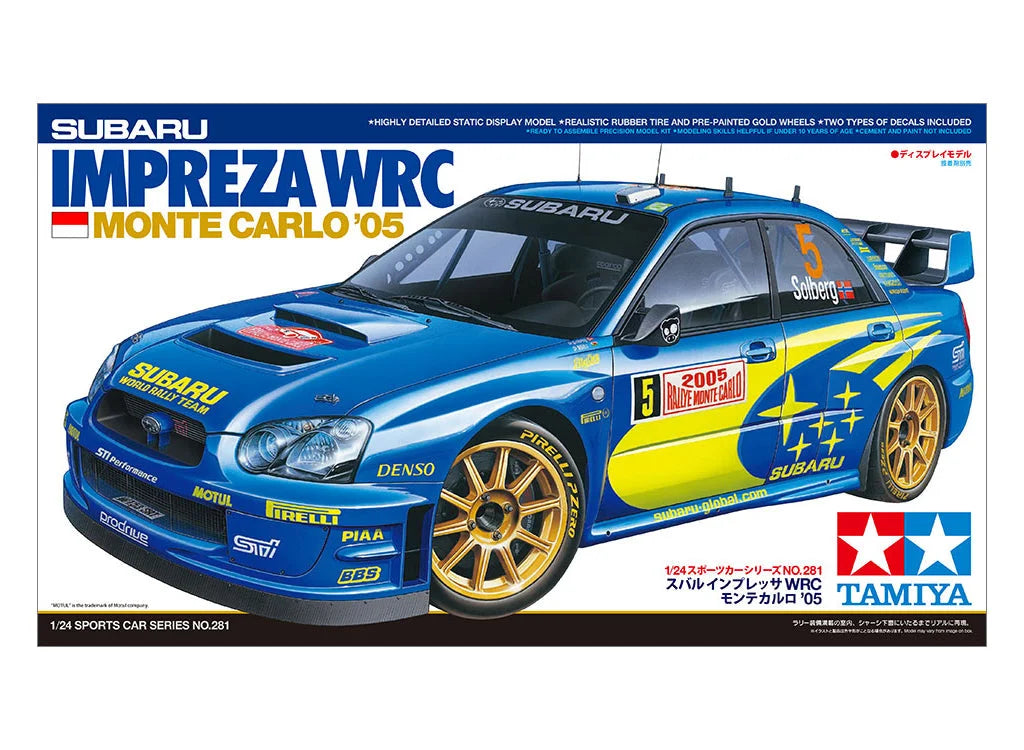 Tamiya 1/24 Cars - Subaru Impreza WRC Monte Carlo 2005 - 24281 - Product Image