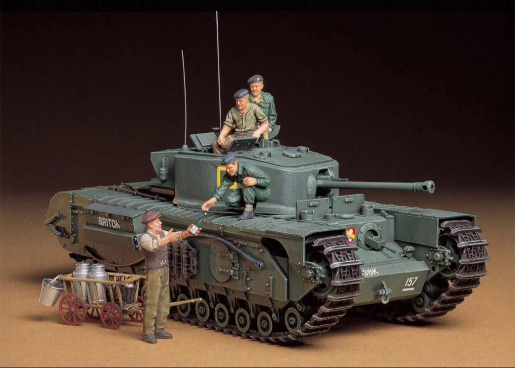 Tamiya British Infantry Tank Churchill Mk.VII 1/35 Scale Model Kit (35210)
