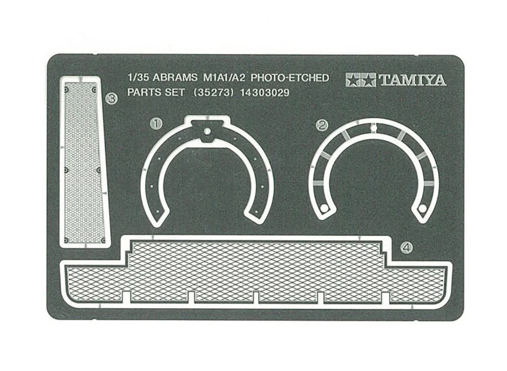 Tamiya 1/35 Military - M1A1/A2 Abrams Photo Etched Parts Set - 35273 - Product Image