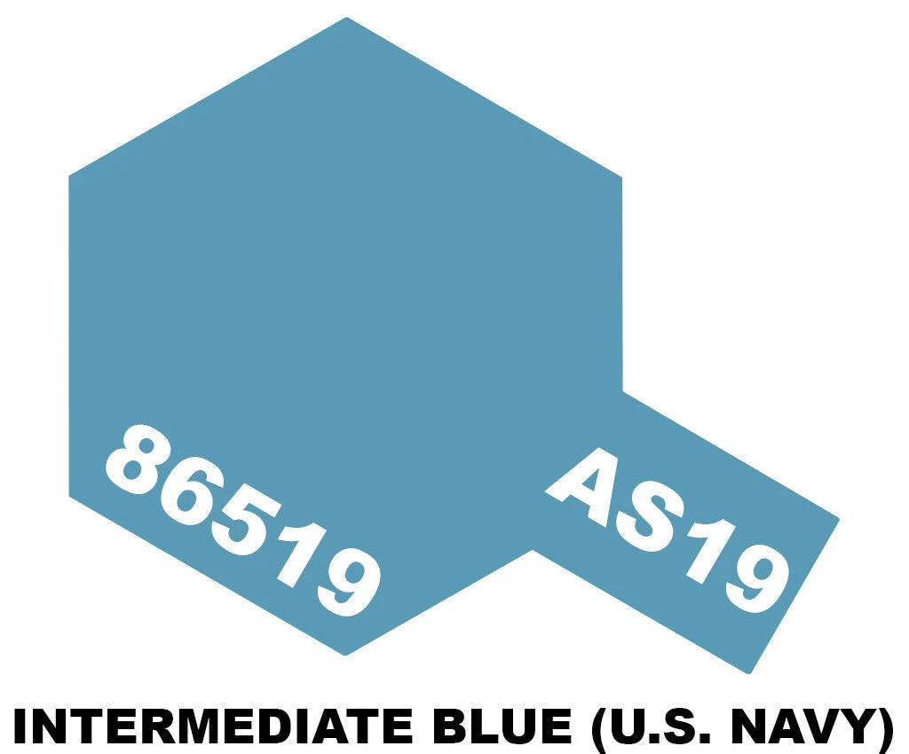 Tamiya AS Sprays - AS-19 Intermediate Blue (U.S. Navy) - 86519 - Product Image