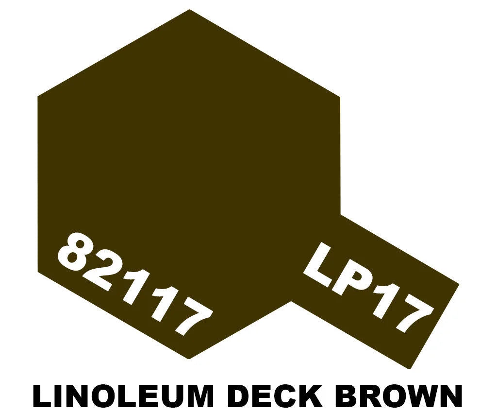 Tamiya LP Paint - LP-17 Linoleum Deck Brown - 82117 - Product Image