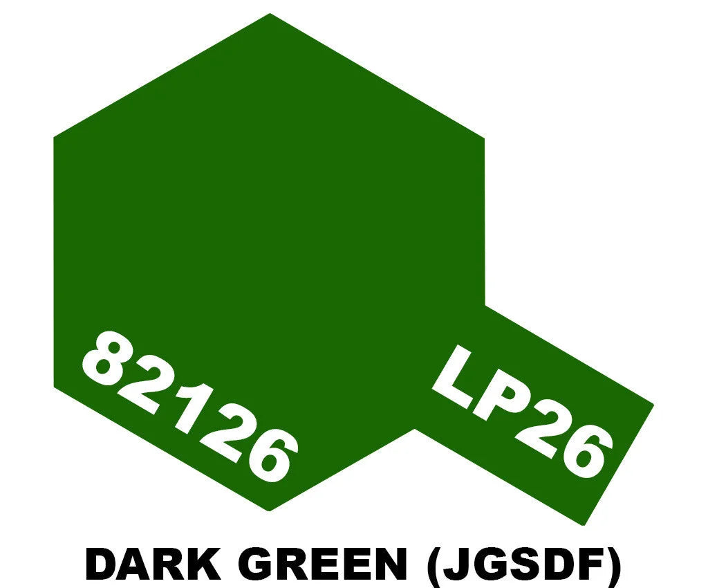 Tamiya LP Paint - LP-26 Dark Green (JGSDF) - 82126 - Product Image